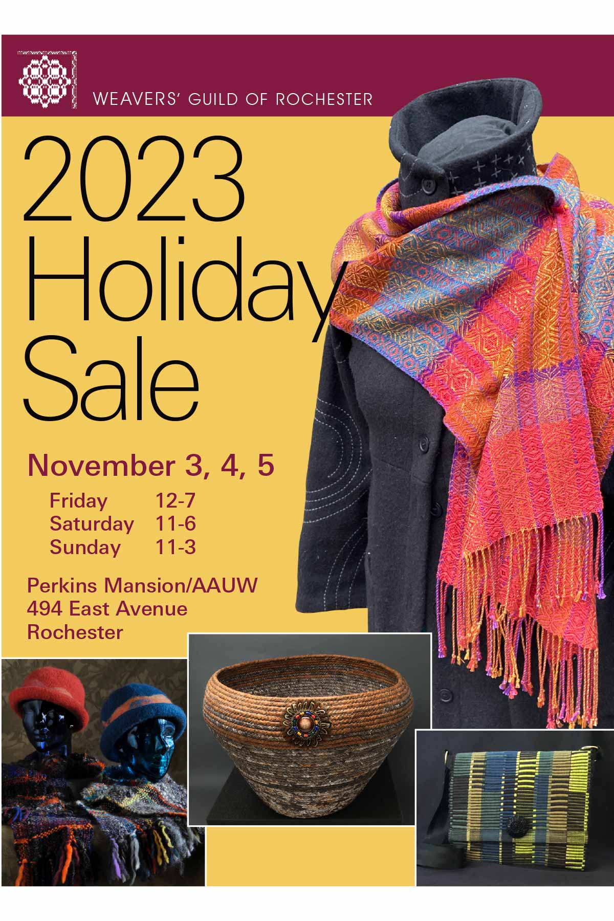 Holiday Sale Weavers' Guild of Rochester